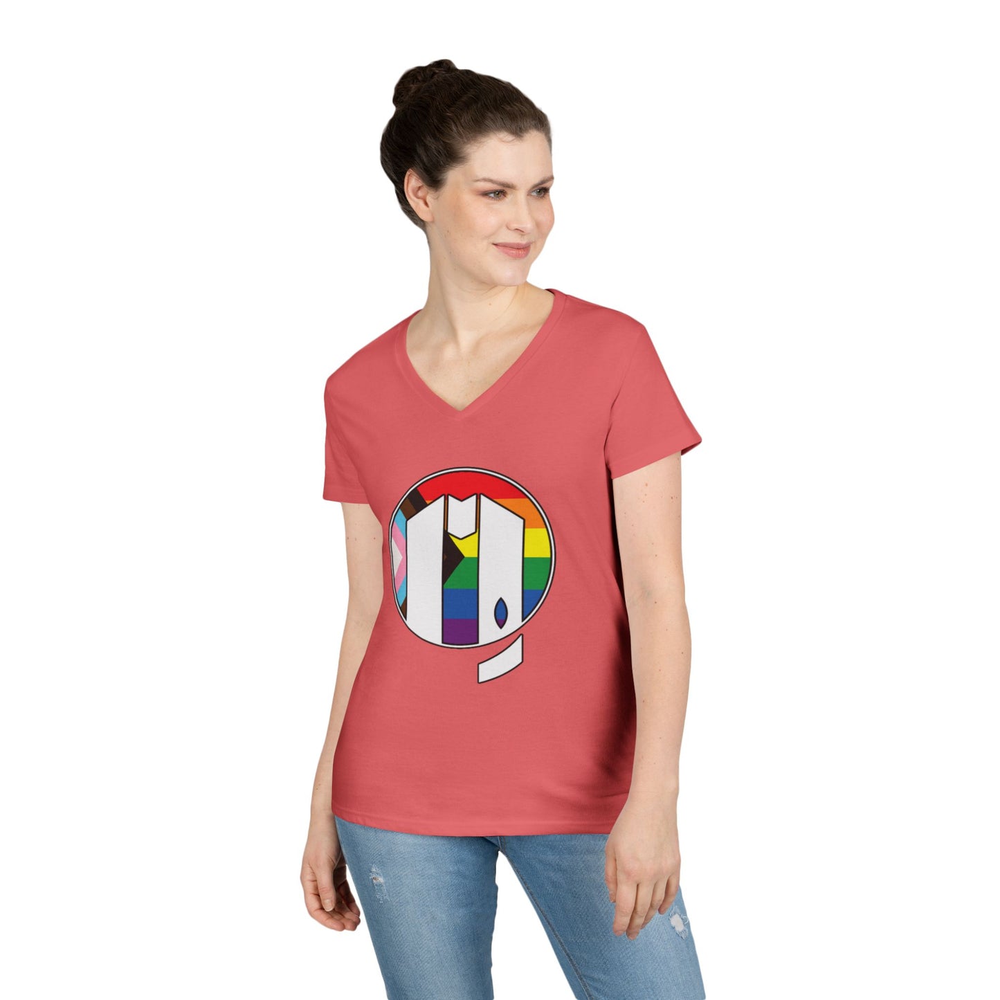 UUMA Rainbow Logo V-Neck