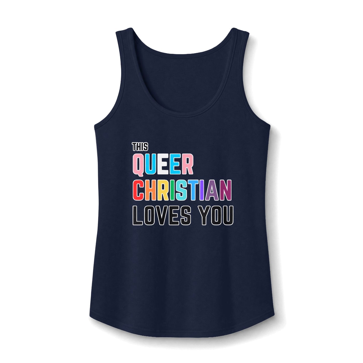 This Queer Christian Loves You Tank Top