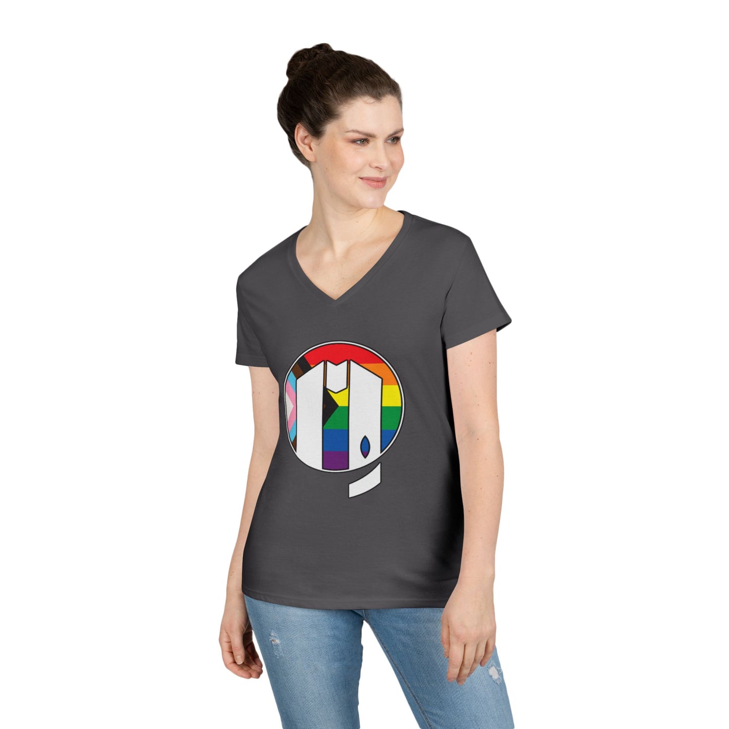 UUMA Rainbow Logo V-Neck