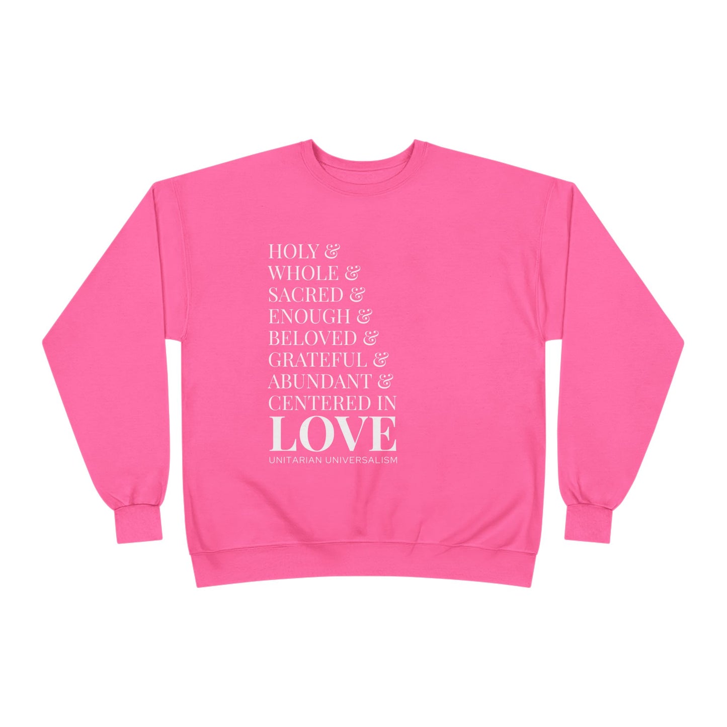 Centered in Love Unisex EcoSmart® Crewneck Sweatshirt