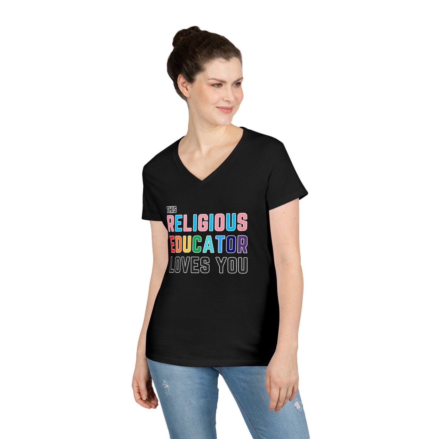 This Religious Educator Loves You V-Neck