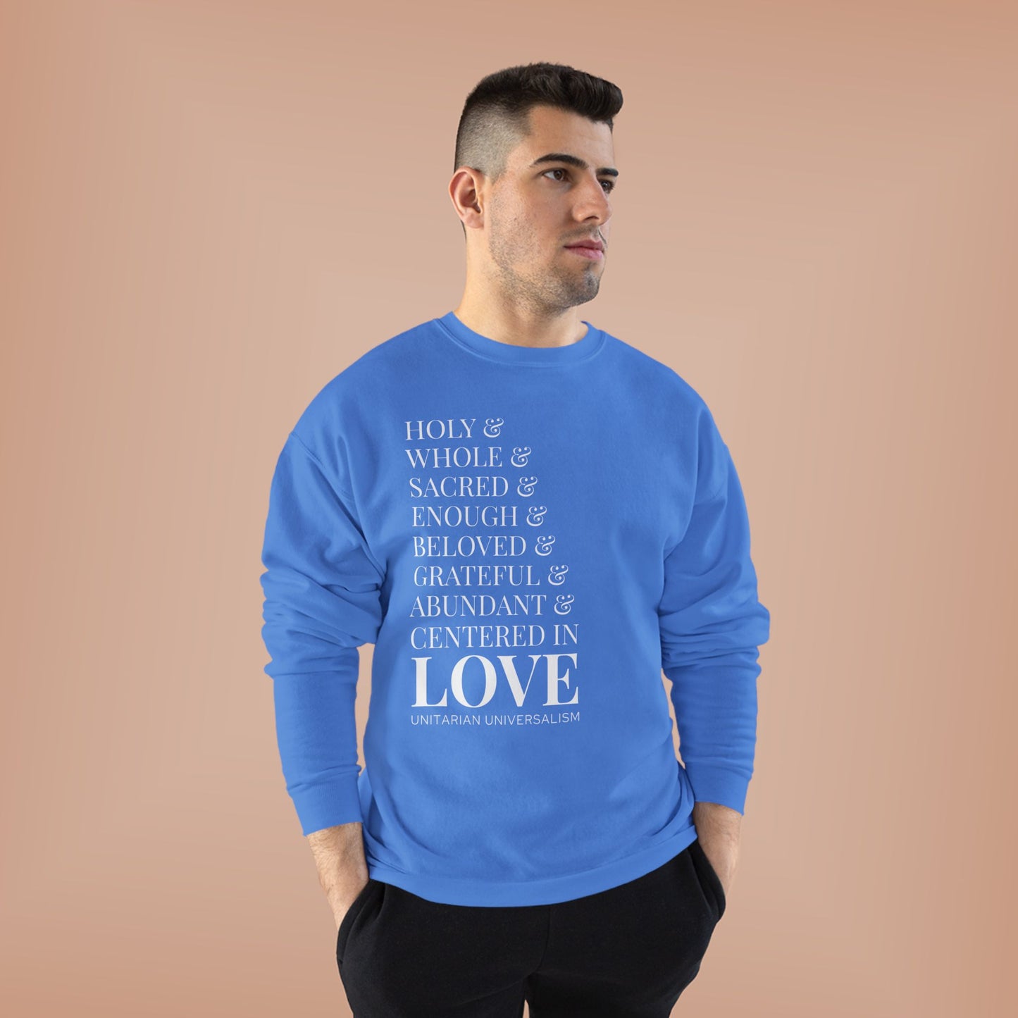 Centered in Love Unisex EcoSmart® Crewneck Sweatshirt