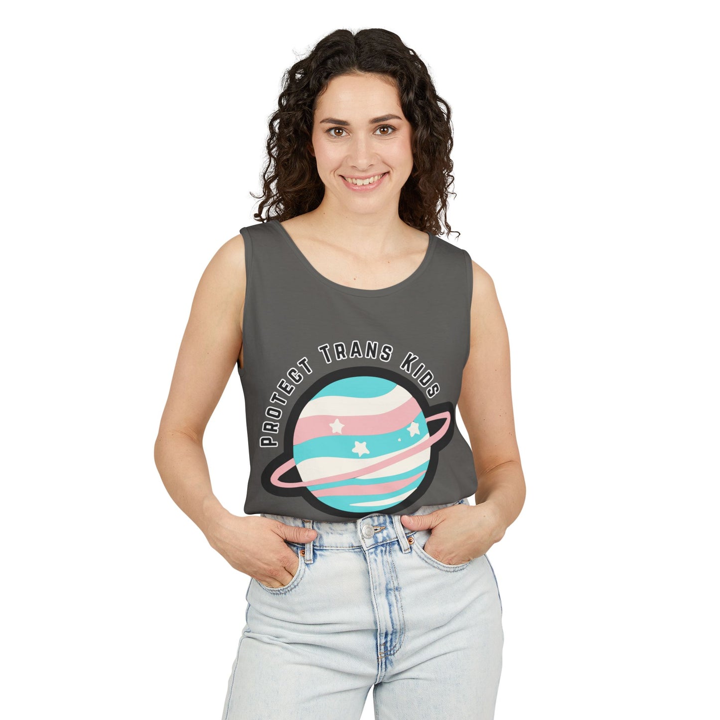 Protect Trans Kids Planet Tank Top