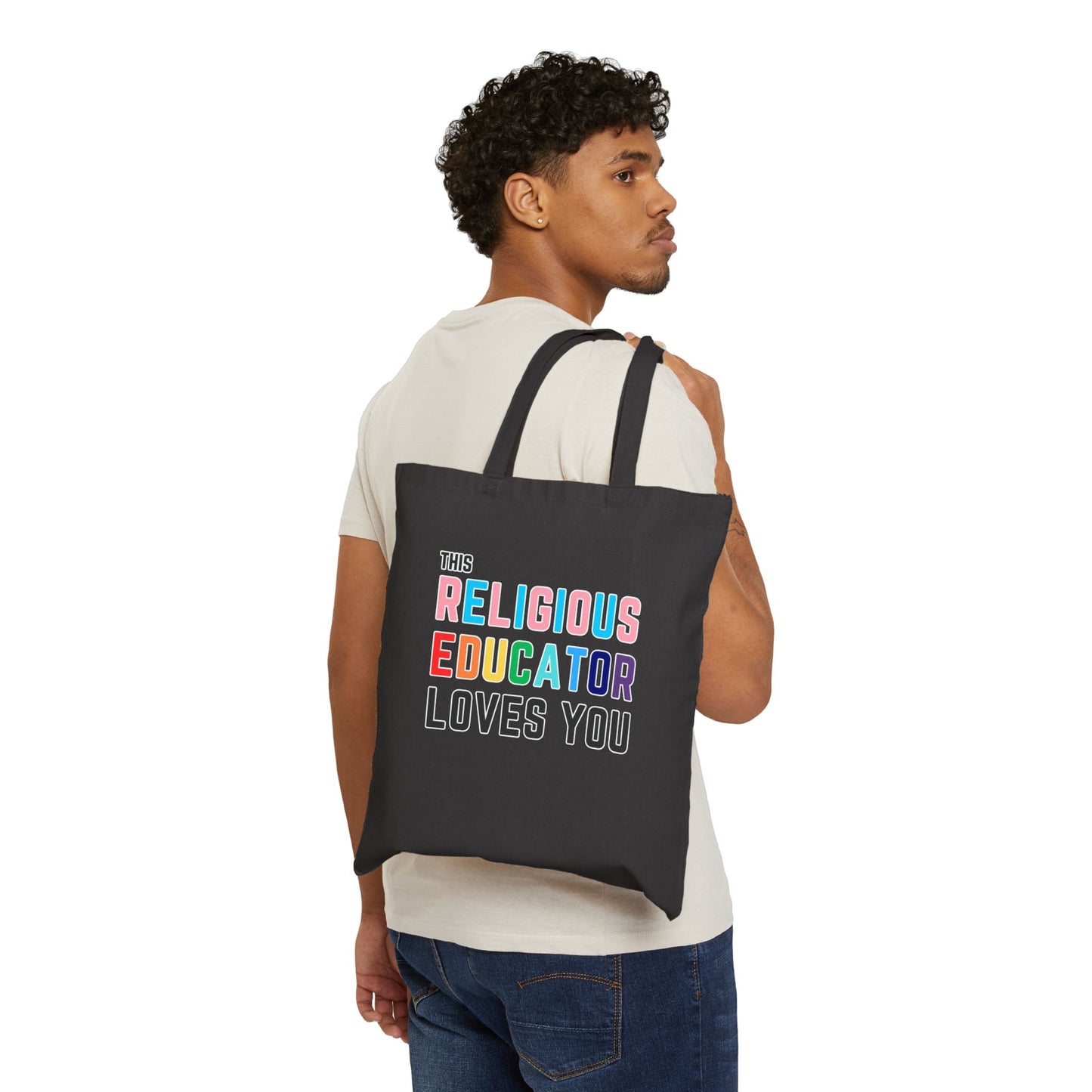 This Religious Educator Loves You Cotton Canvas Tote
