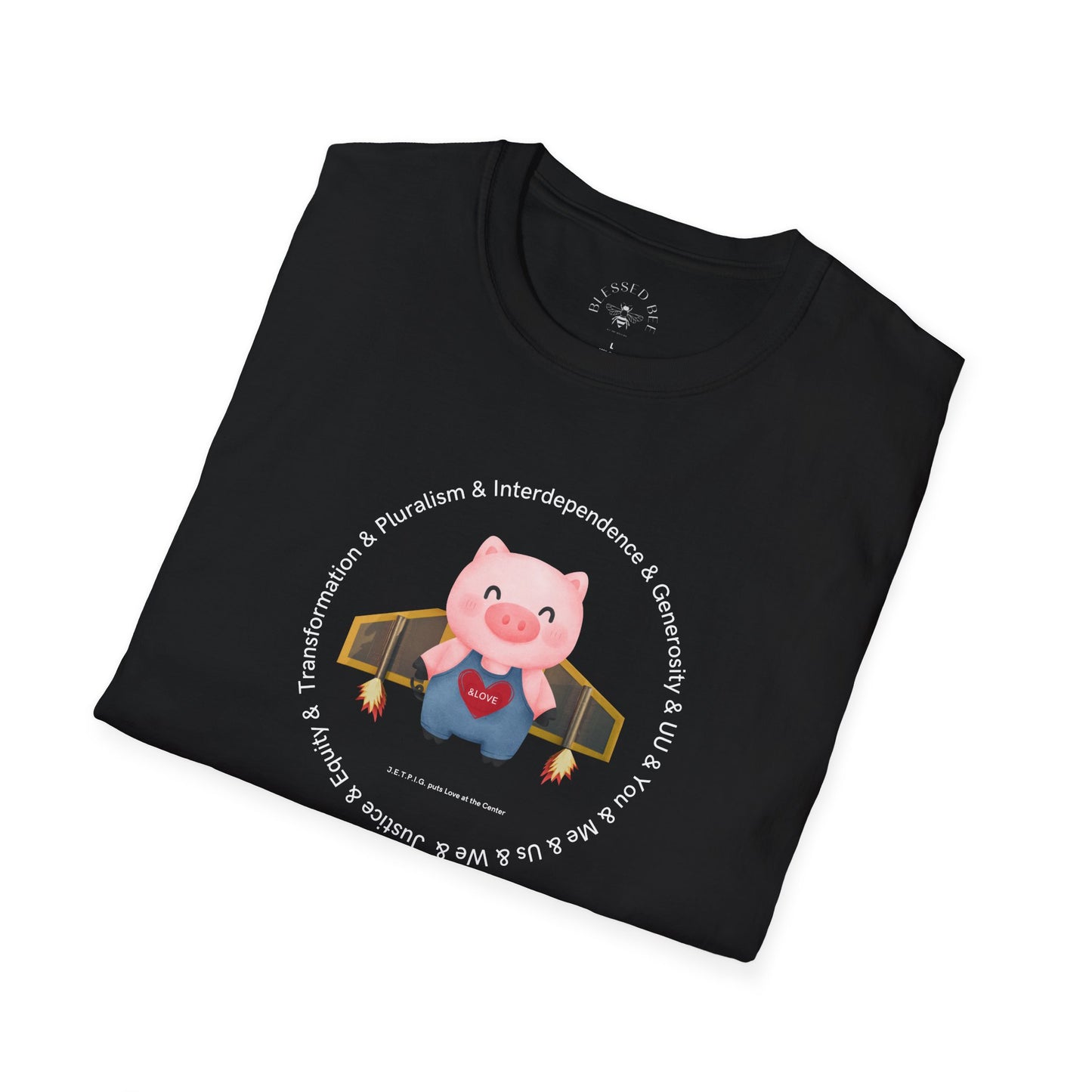 JETPIG & UU Values T-Shirt - Adult (Front Only)