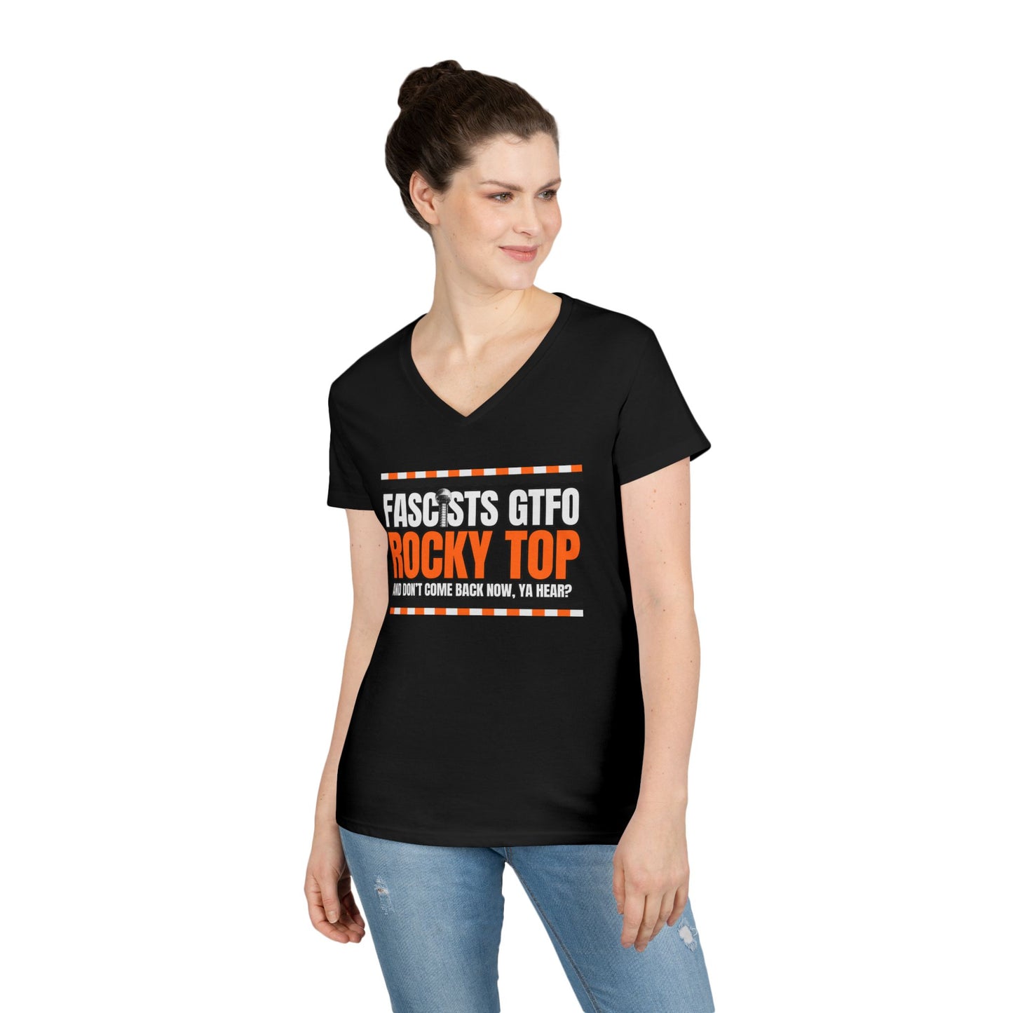 Fascists GTFO Rocky Top V-Neck