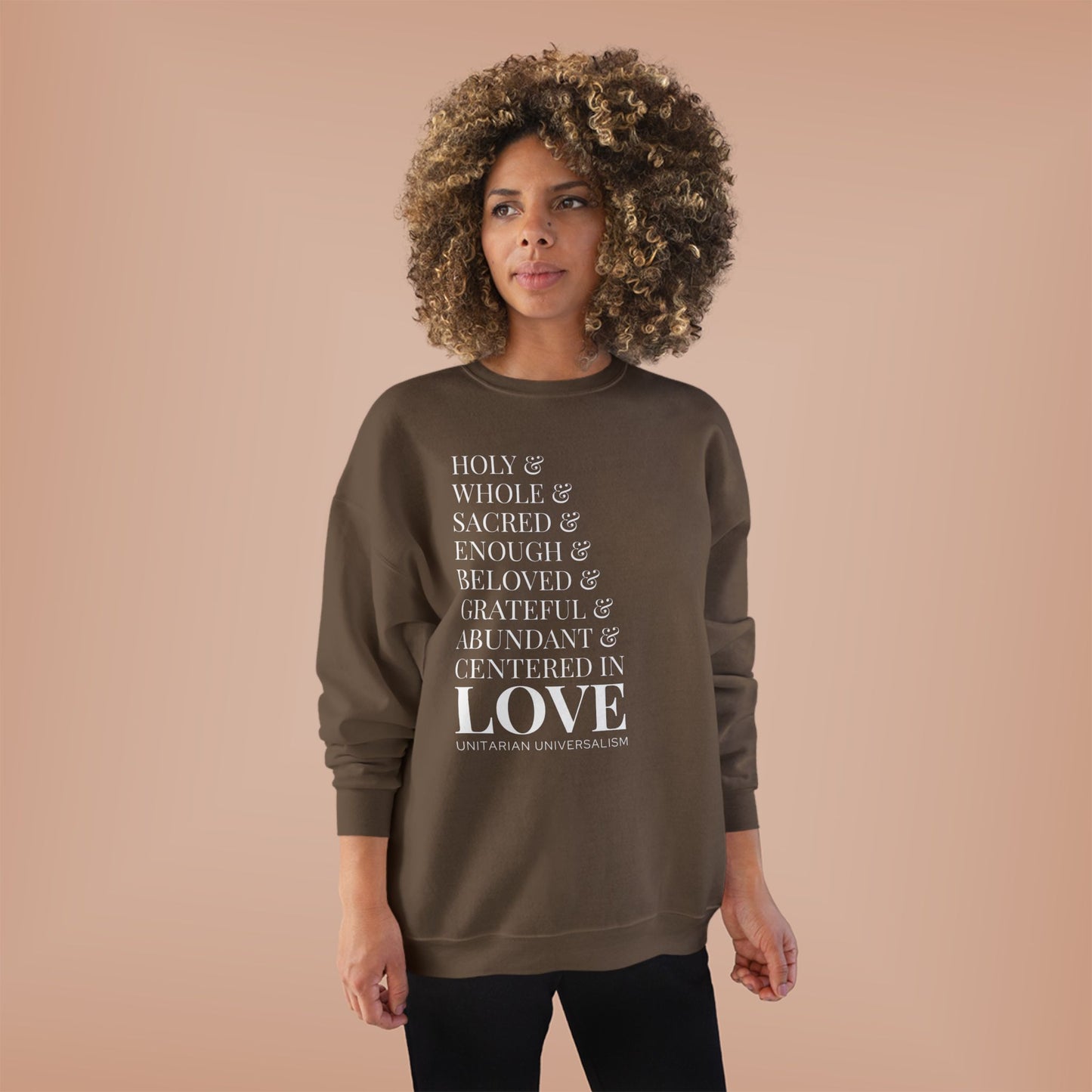Centered in Love Unisex EcoSmart® Crewneck Sweatshirt