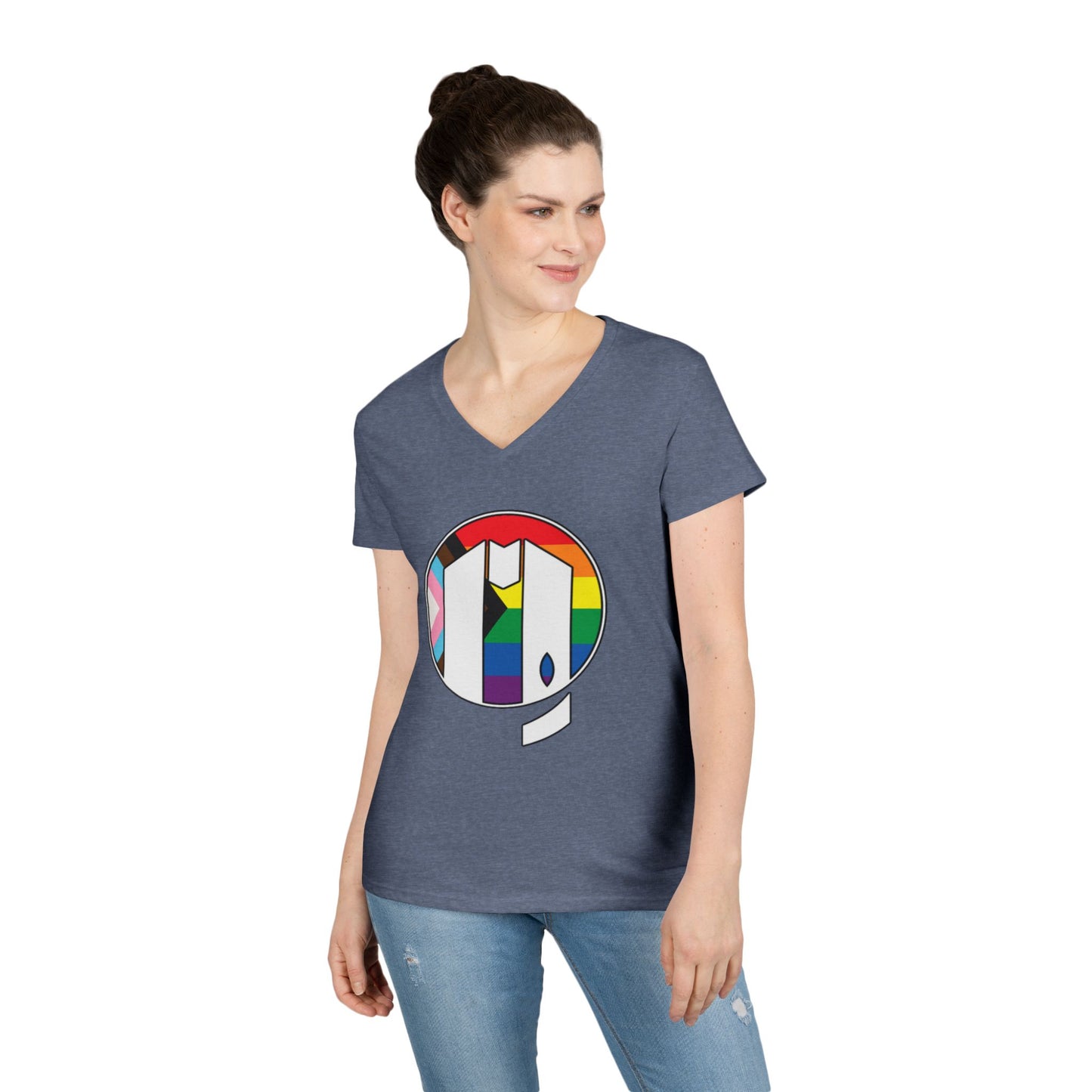 UUMA Rainbow Logo V-Neck