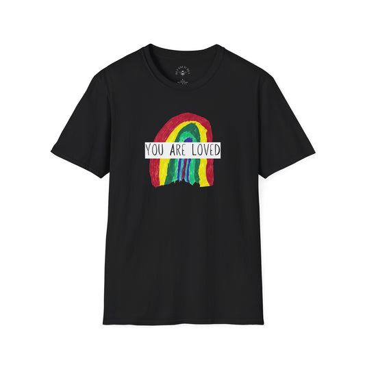 Designed by Henry - You Are Loved Rainbow T-Shirt - Adult