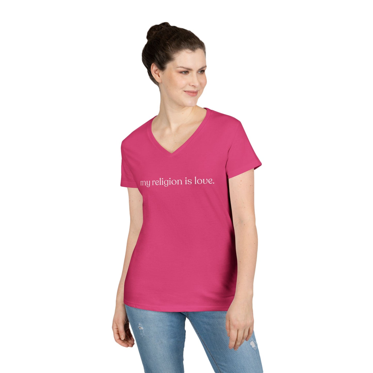 My Religion is Love V-Neck