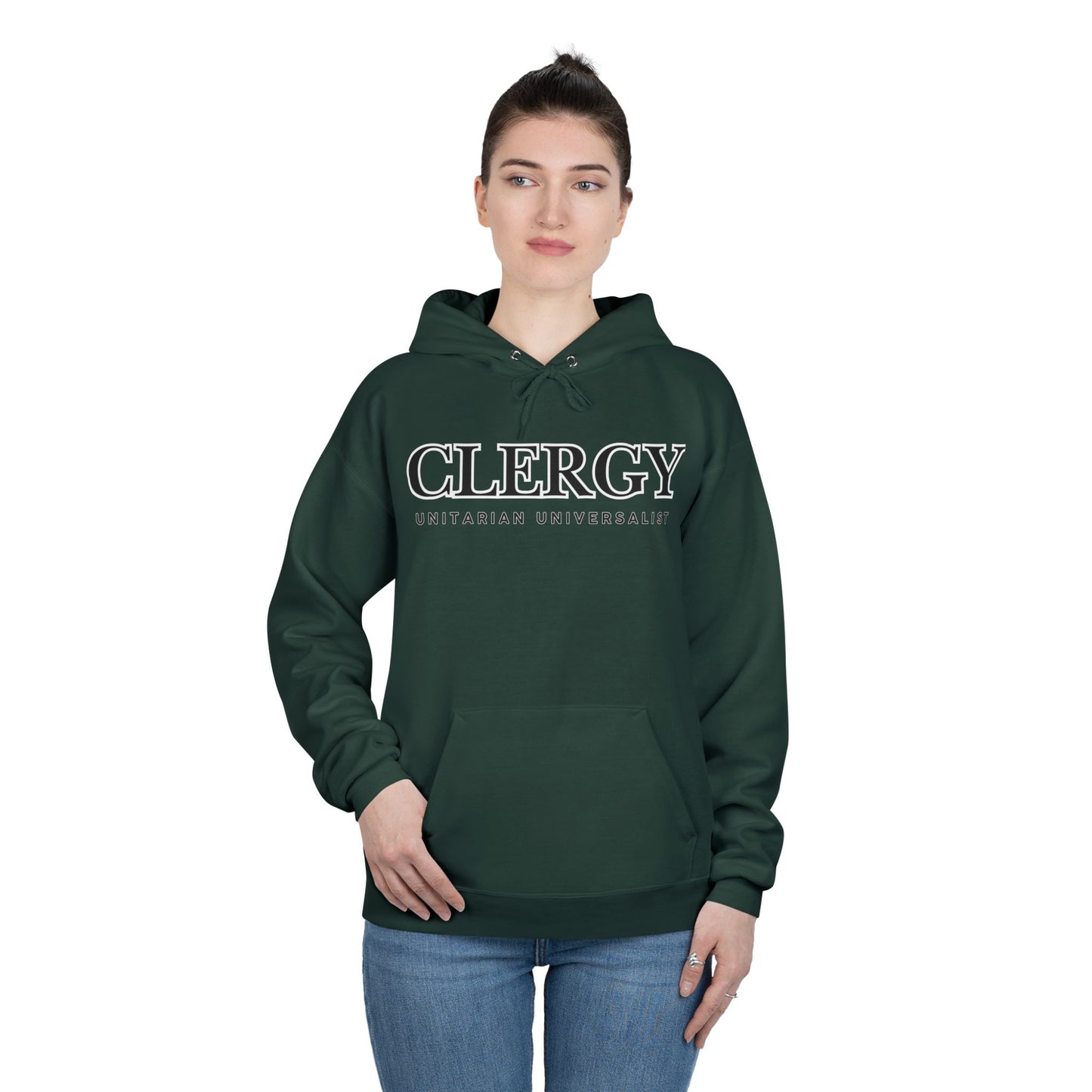 Unitarian Universalist Clergy Hoodie - Front & Back