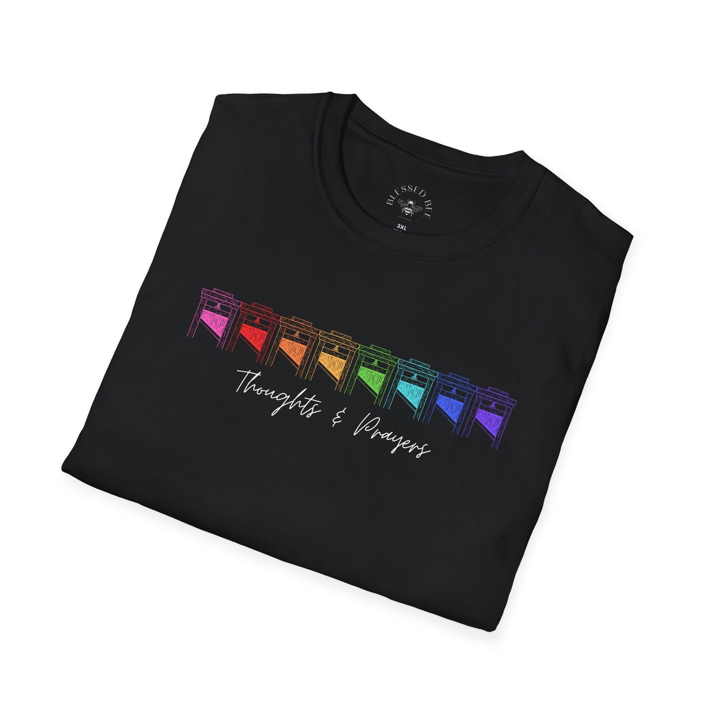 Thoughts & Prayers Rainbow T-Shirt