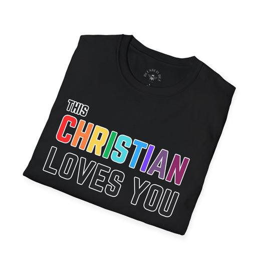 This Christian Loves You Raibow Pride Shirt