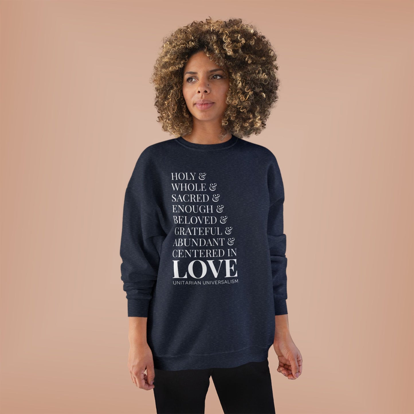 Centered in Love Unisex EcoSmart® Crewneck Sweatshirt
