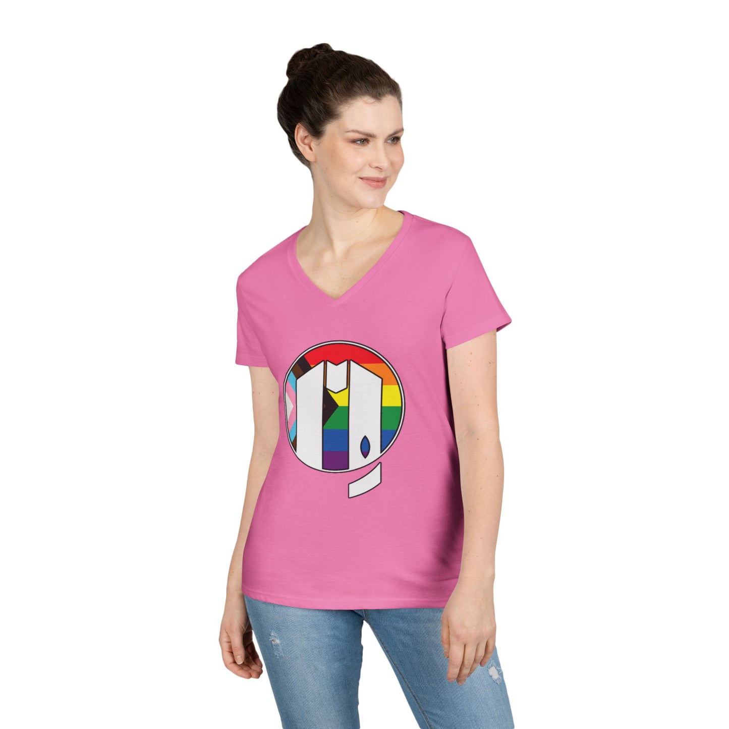 UUMA Rainbow Logo V-Neck