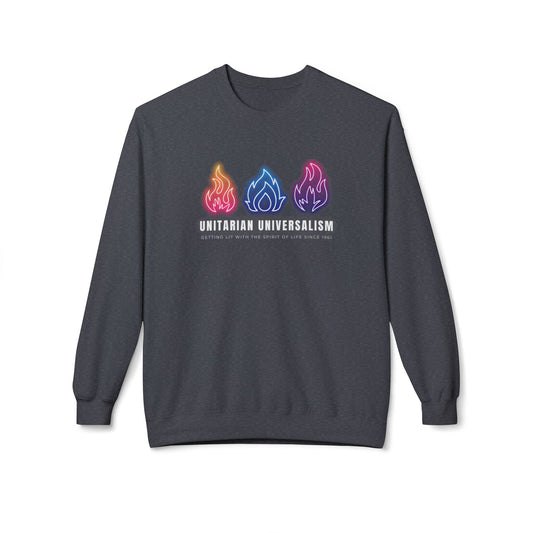 UU - Getting Lit With the Spirit of Life Sweatshirt - Adult - Unisex Midweight Softstyle Fleece Crewneck Sweatshirt