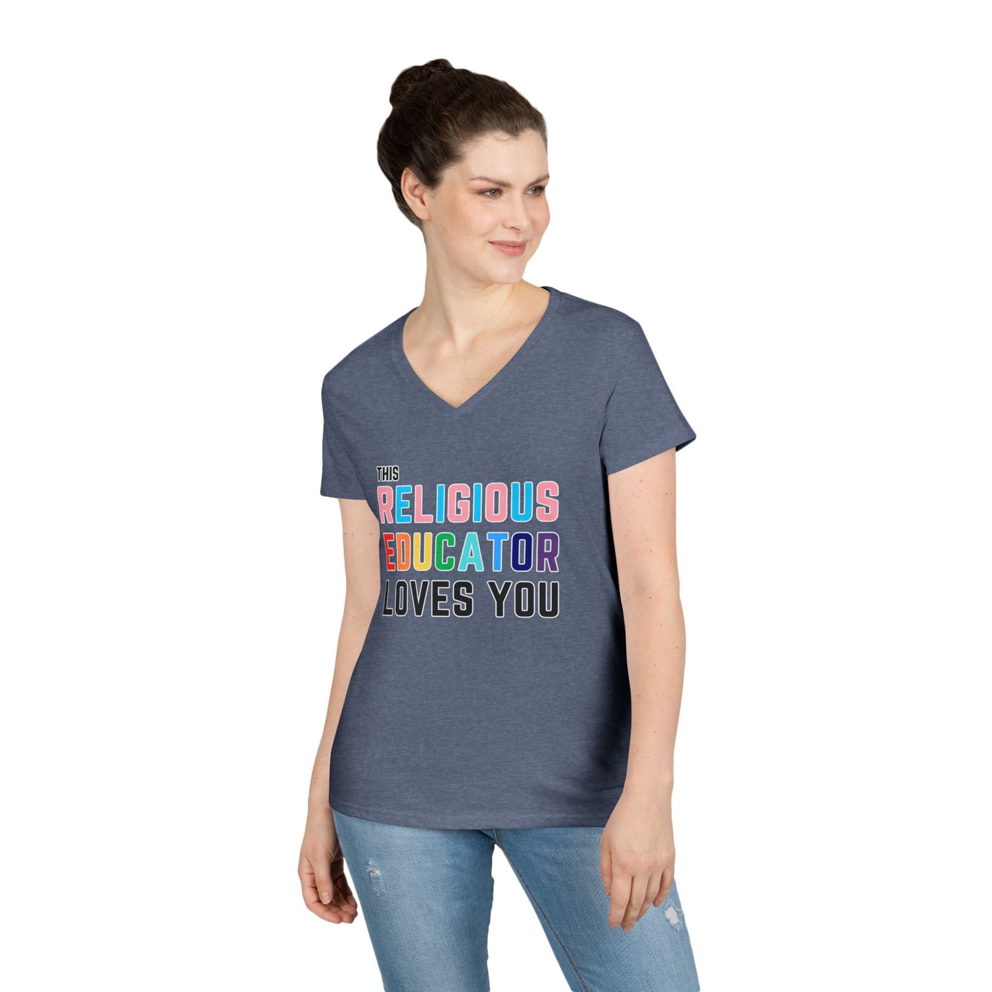 This Religious Educator Loves You V-Neck