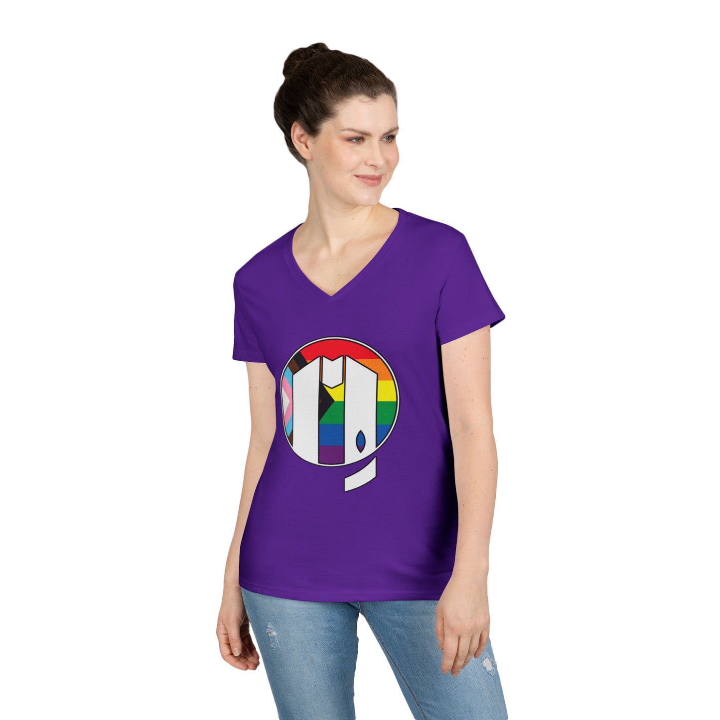 UUMA Rainbow Logo V-Neck