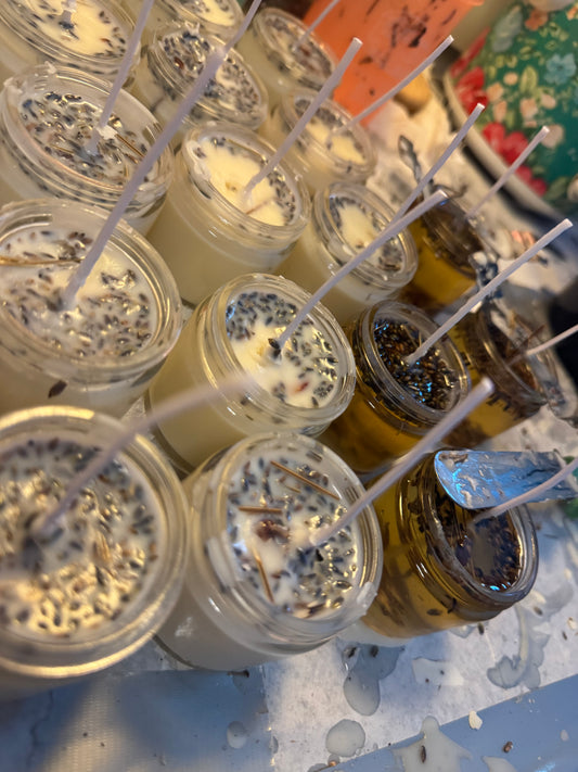 Skaren’s Rainbow Garden Seed Mix & Hex the HOA Candles