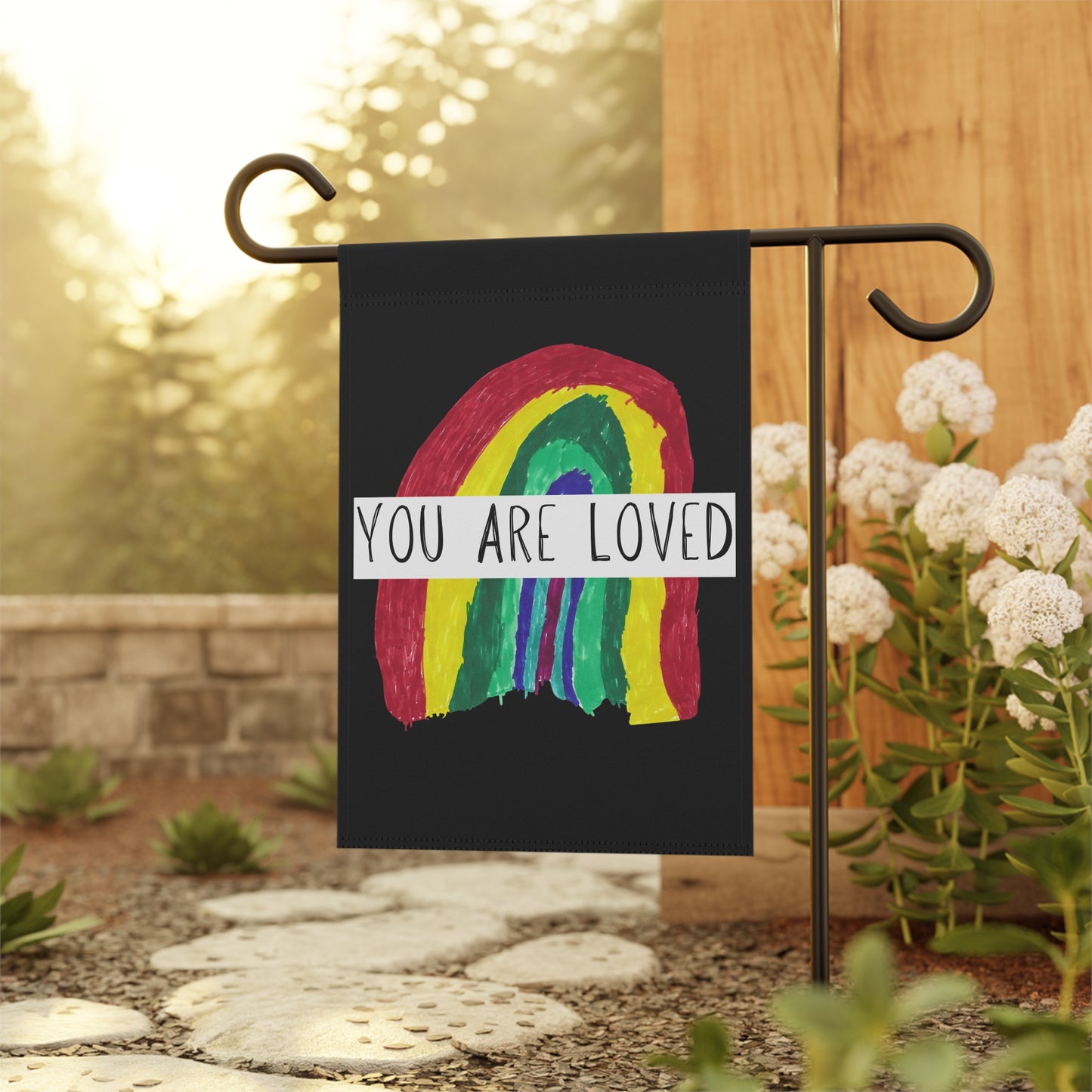 HR's You Are Loved Garden Flag