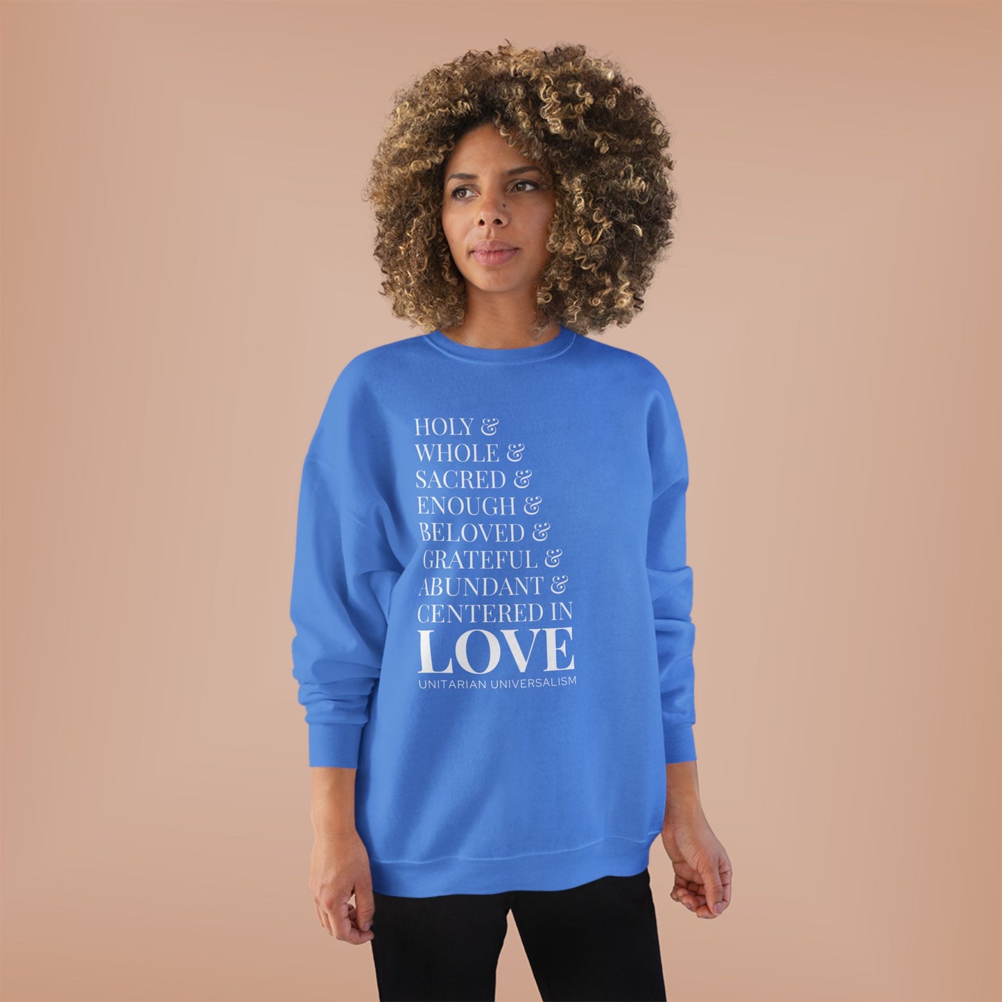 Centered in Love Unisex EcoSmart® Crewneck Sweatshirt
