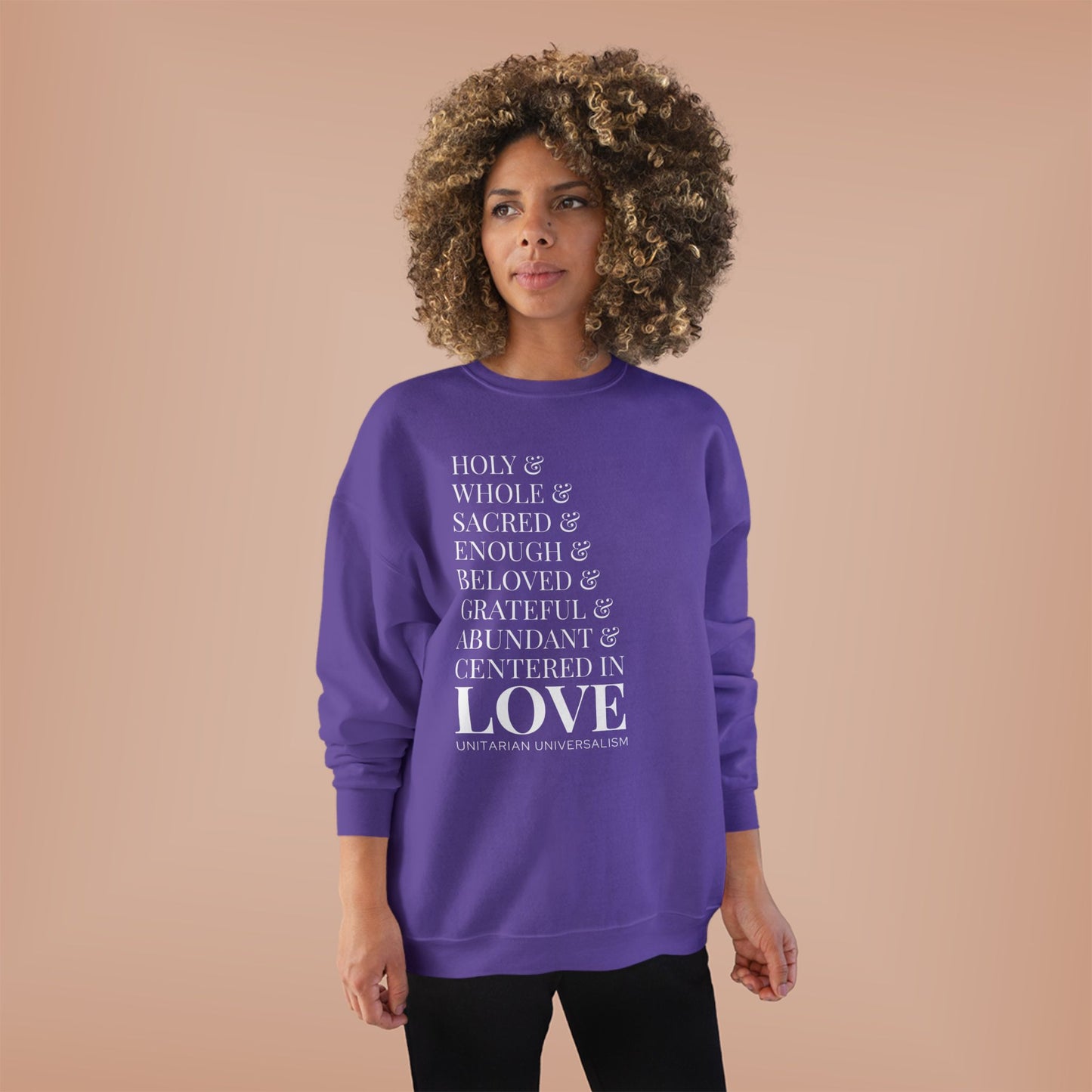 Centered in Love Unisex EcoSmart® Crewneck Sweatshirt