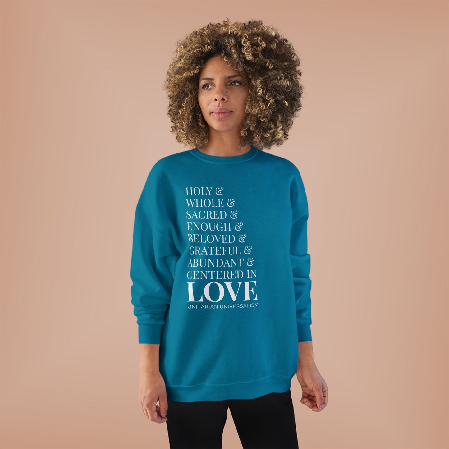Centered in Love Unisex EcoSmart® Crewneck Sweatshirt