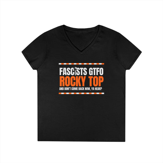 Fascists GTFO Rocky Top V-Neck