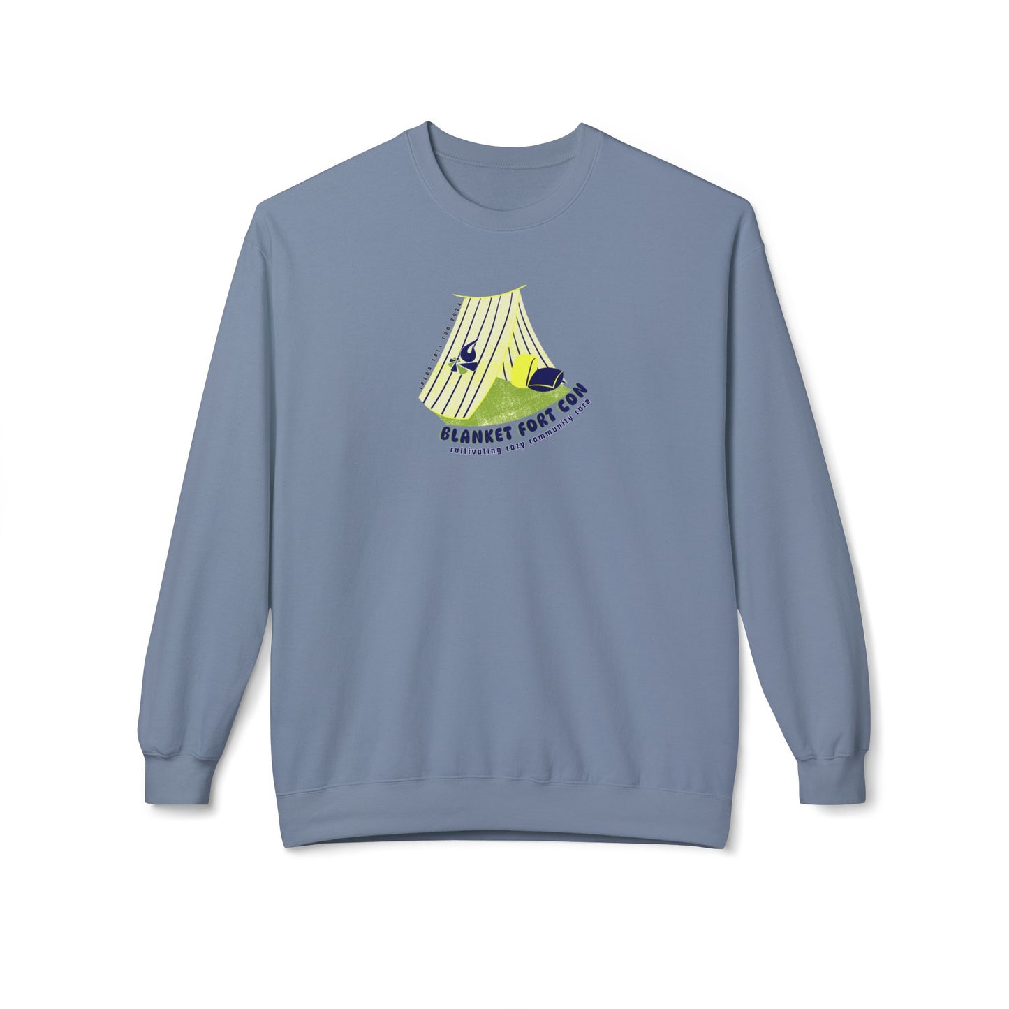 LREDA Blanket Fort Con 2024 Sweatshirt- Adult - Unisex Midweight Softstyle Fleece Crewneck Sweatshirt