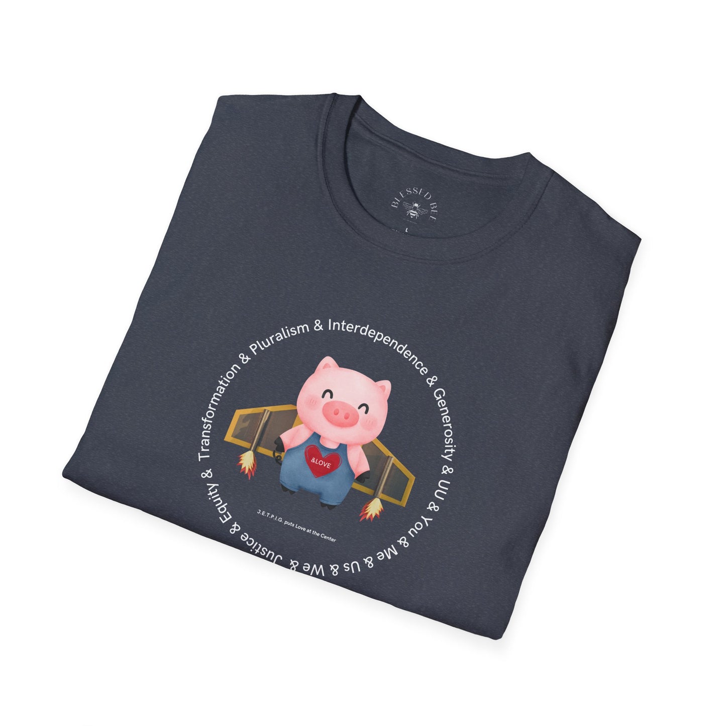 JETPIG & UU Values T-Shirt - Adult (Front Only)