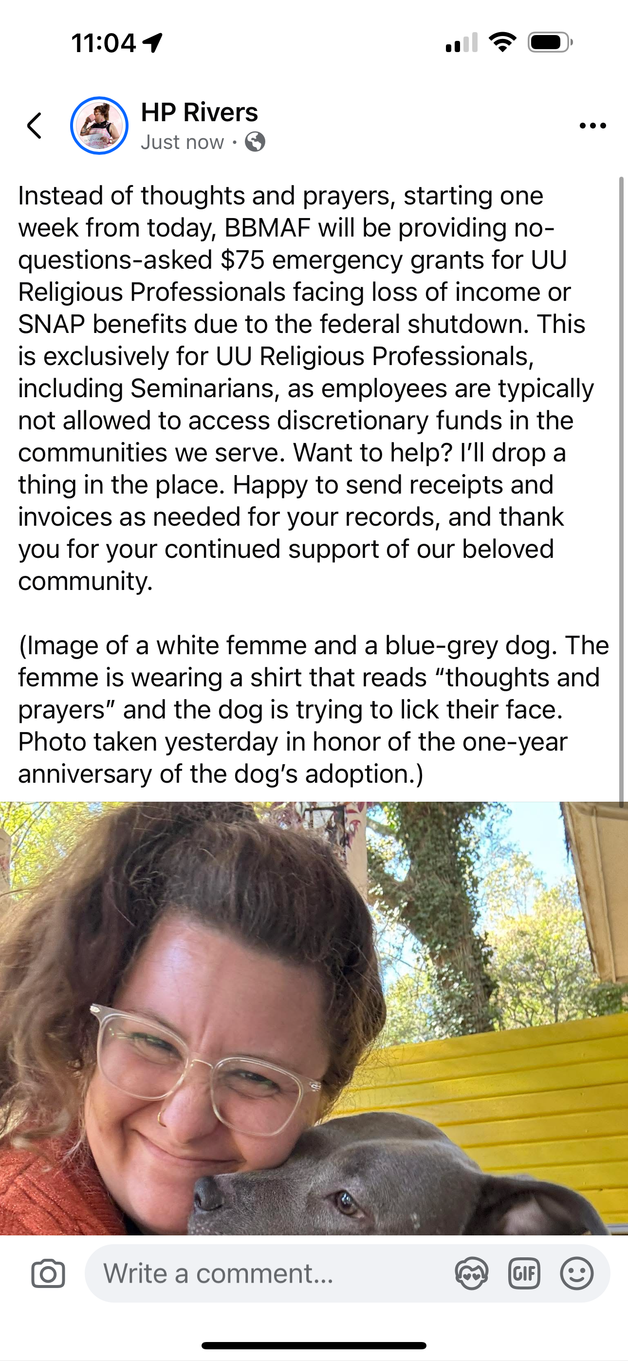 Blessed Bee Mutual Aid Fund - Currently Supporting a Free Little Pantry for Westhaven Elementary & Grocery Grants for UU Religious Professionals