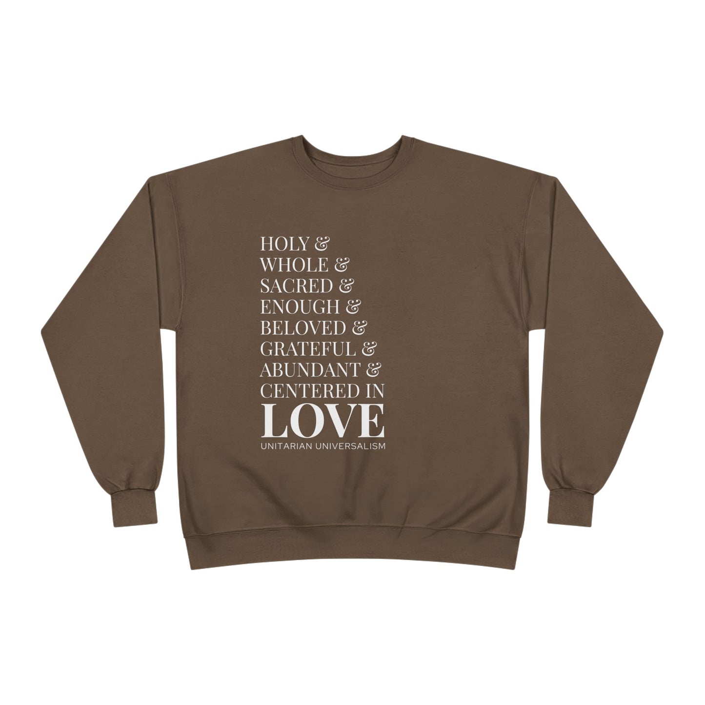 Centered in Love Unisex EcoSmart® Crewneck Sweatshirt