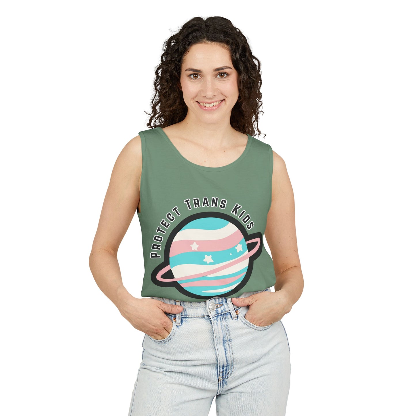 Protect Trans Kids Planet Tank Top
