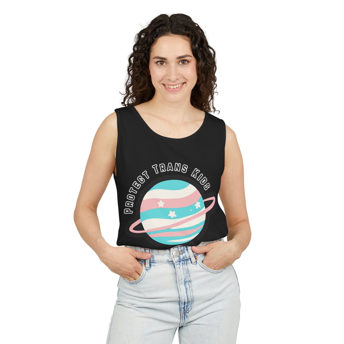 Protect Trans Kids Planet Tank Top