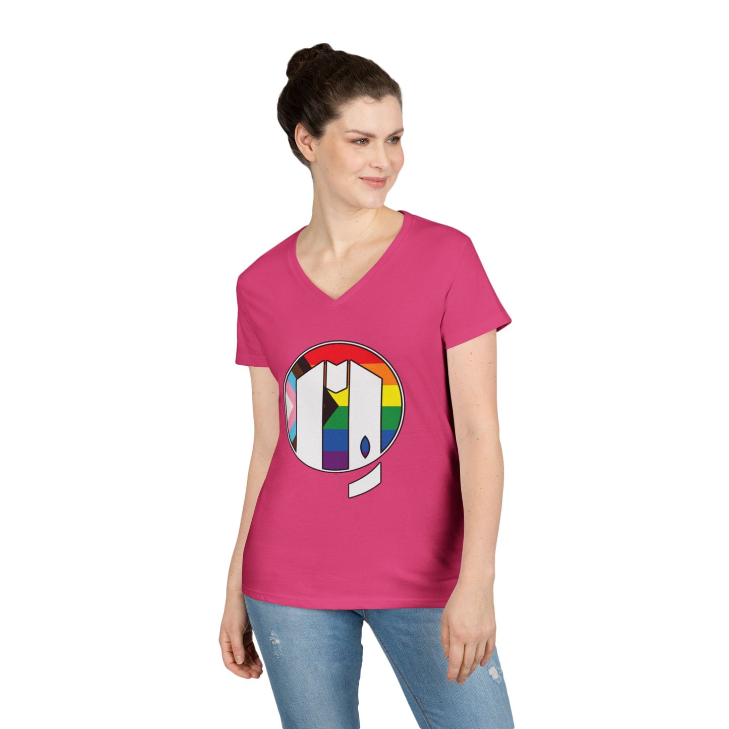 UUMA Rainbow Logo V-Neck