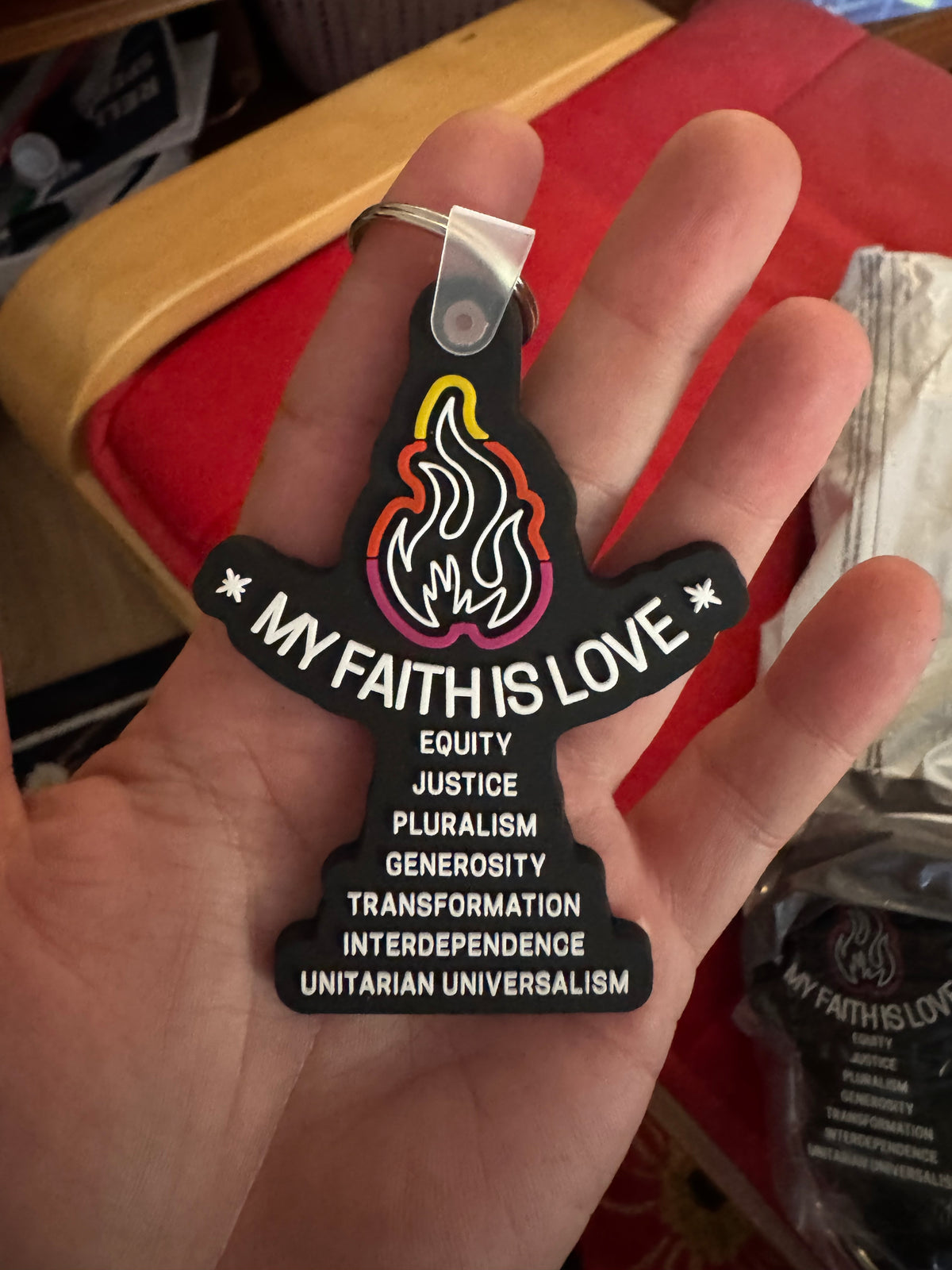 My Faith is Love Keychains